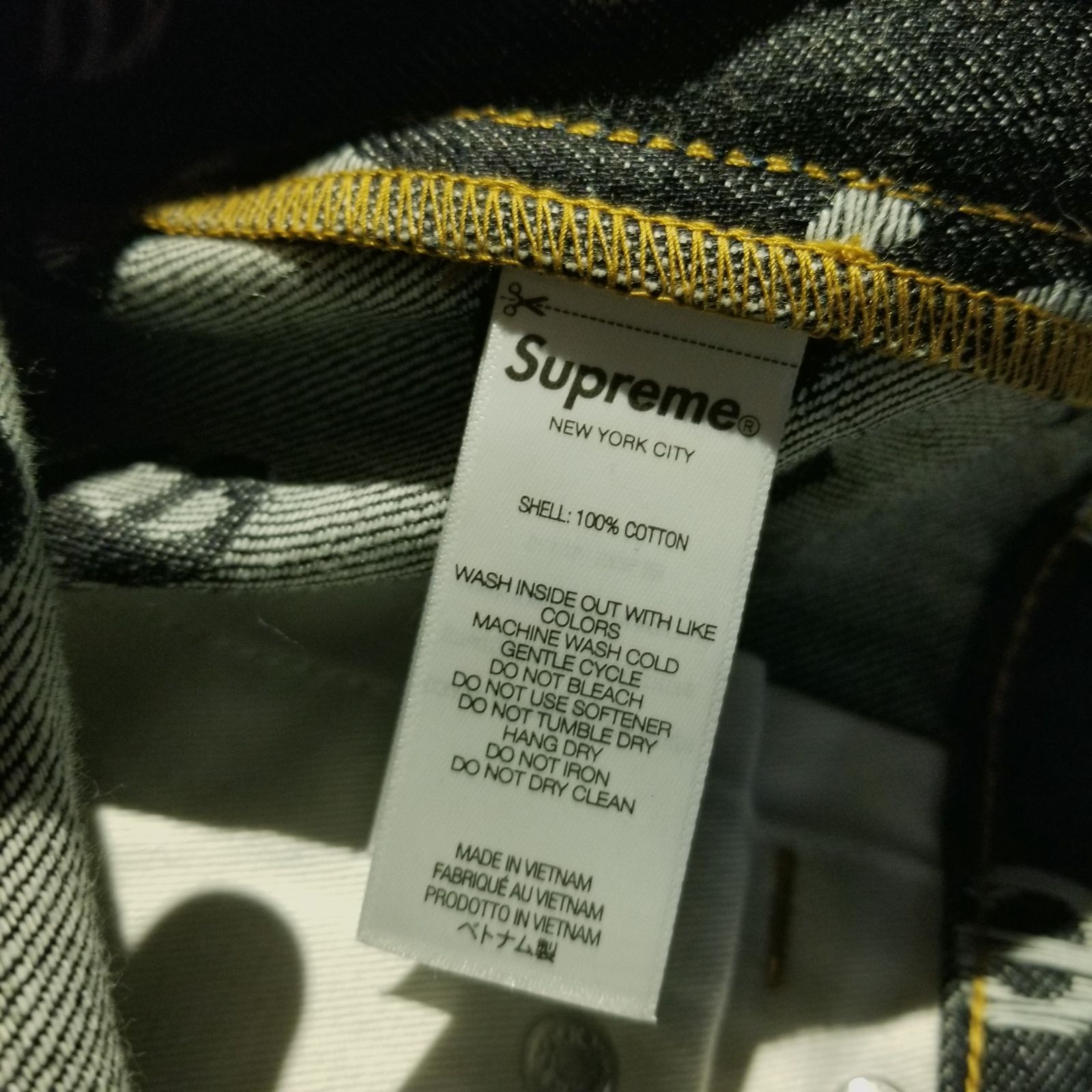 Supreme 25aw Jacquard Logos Double Knee Denim Painter Jean 30