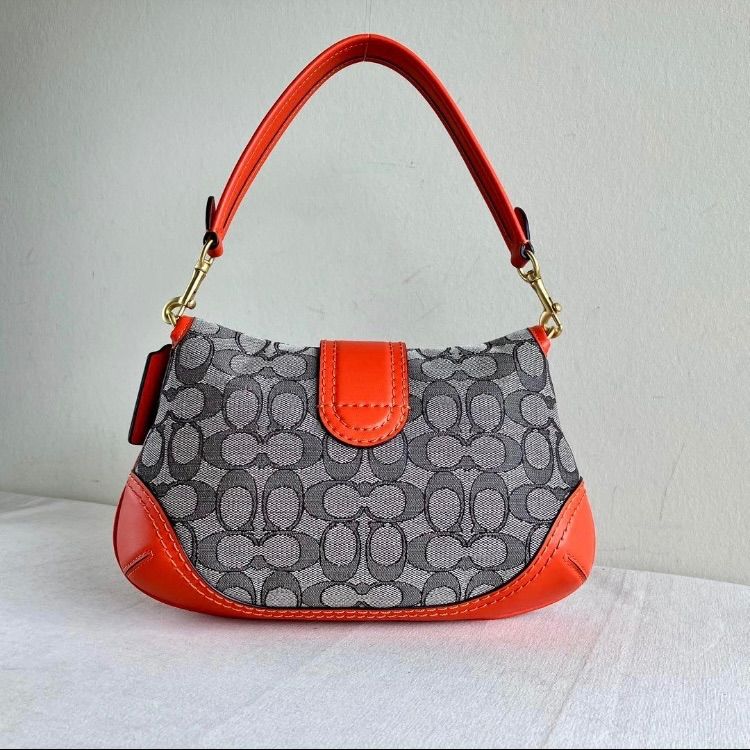 NWT COACH Soho Flap Shoulder Bag in Signature Jacquard & Leather