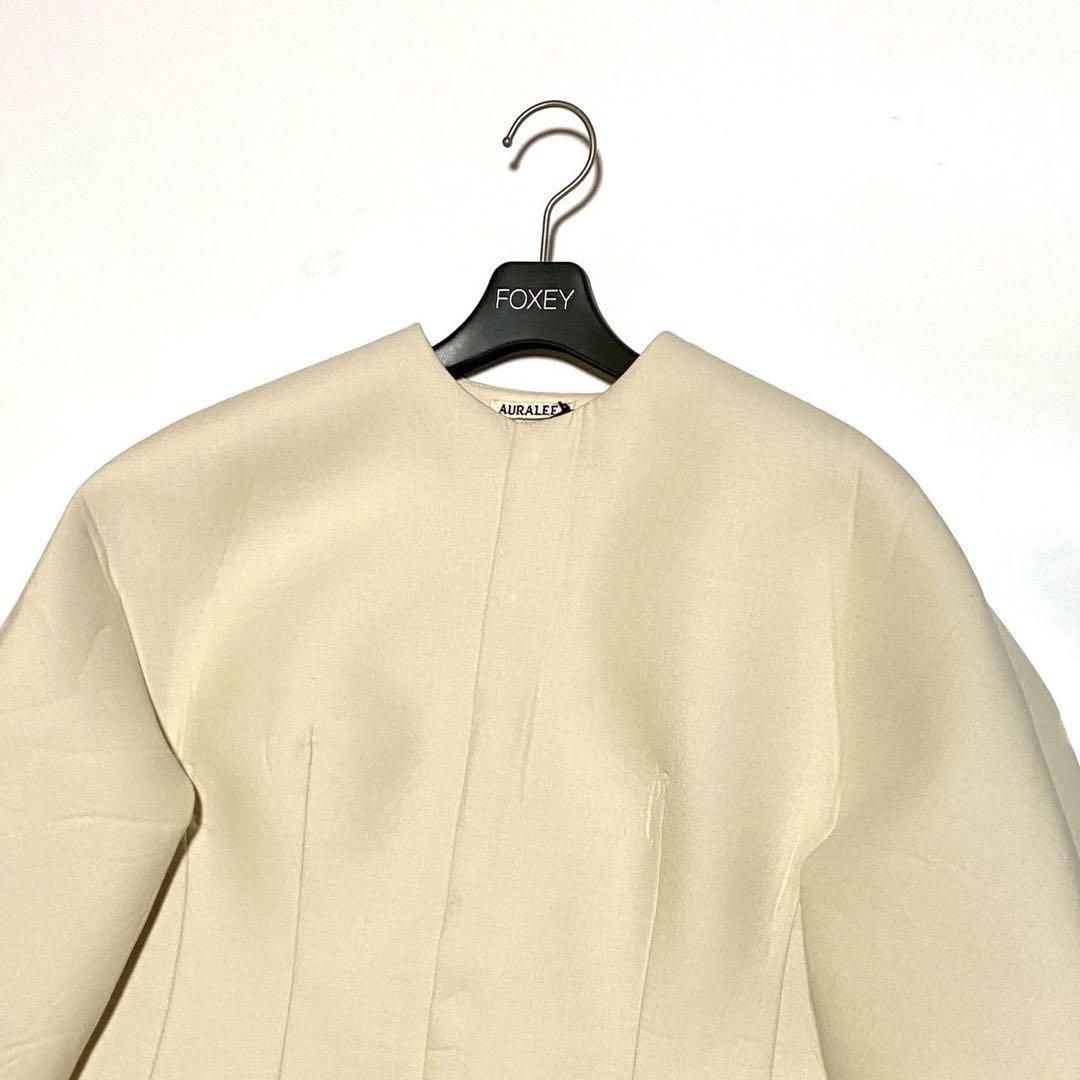 新品未使用 AURALEE オーラリー SPONGE TROPICAL WOOL NO COLLAR
