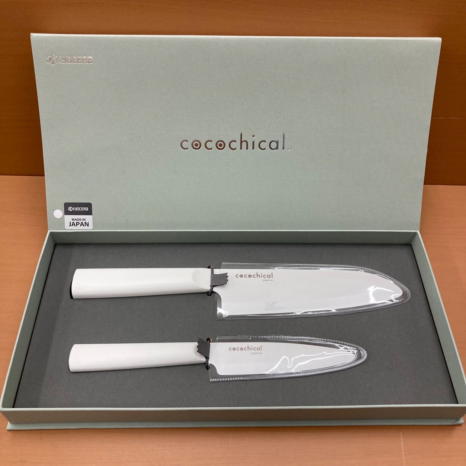 cocochical ココチカル キッチンナイフセット 京セラ製セラミックナイフ 三徳ナイフ フルーツナイフ 2本セット 1-A