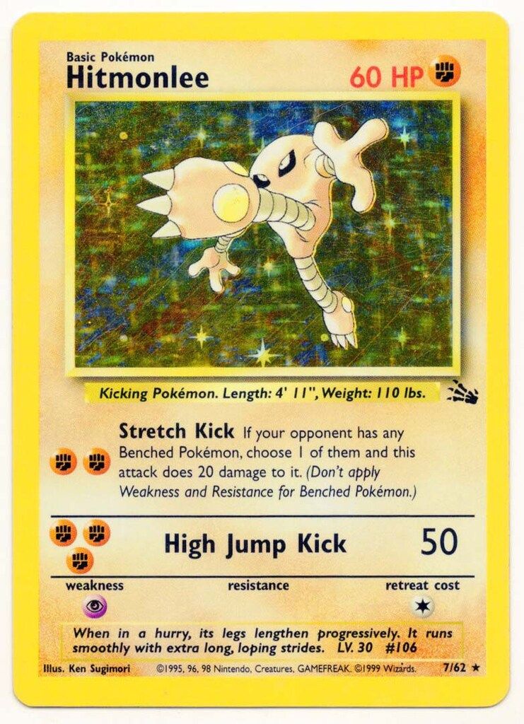 Pokemon 初期他言語 7/62 【英】Hitmonlee/サワムラー ☆ - メルカリ