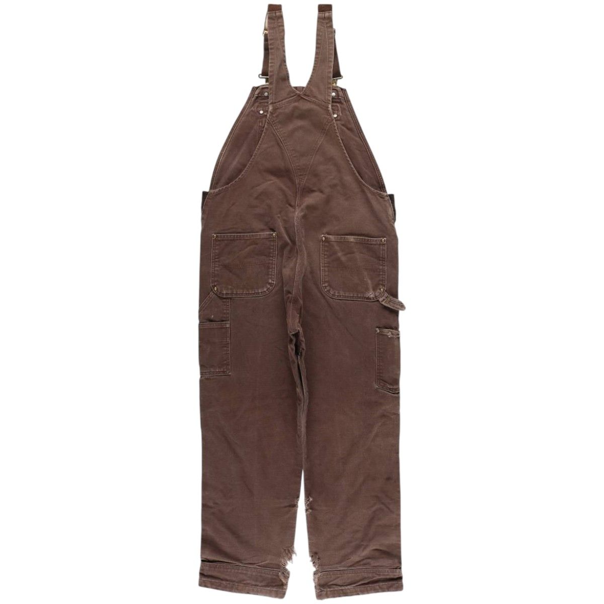 古着 ビッグサイズ カーハート Carhartt ダブルニー ダック オーバーオール メンズw 43相当 eaa 593231