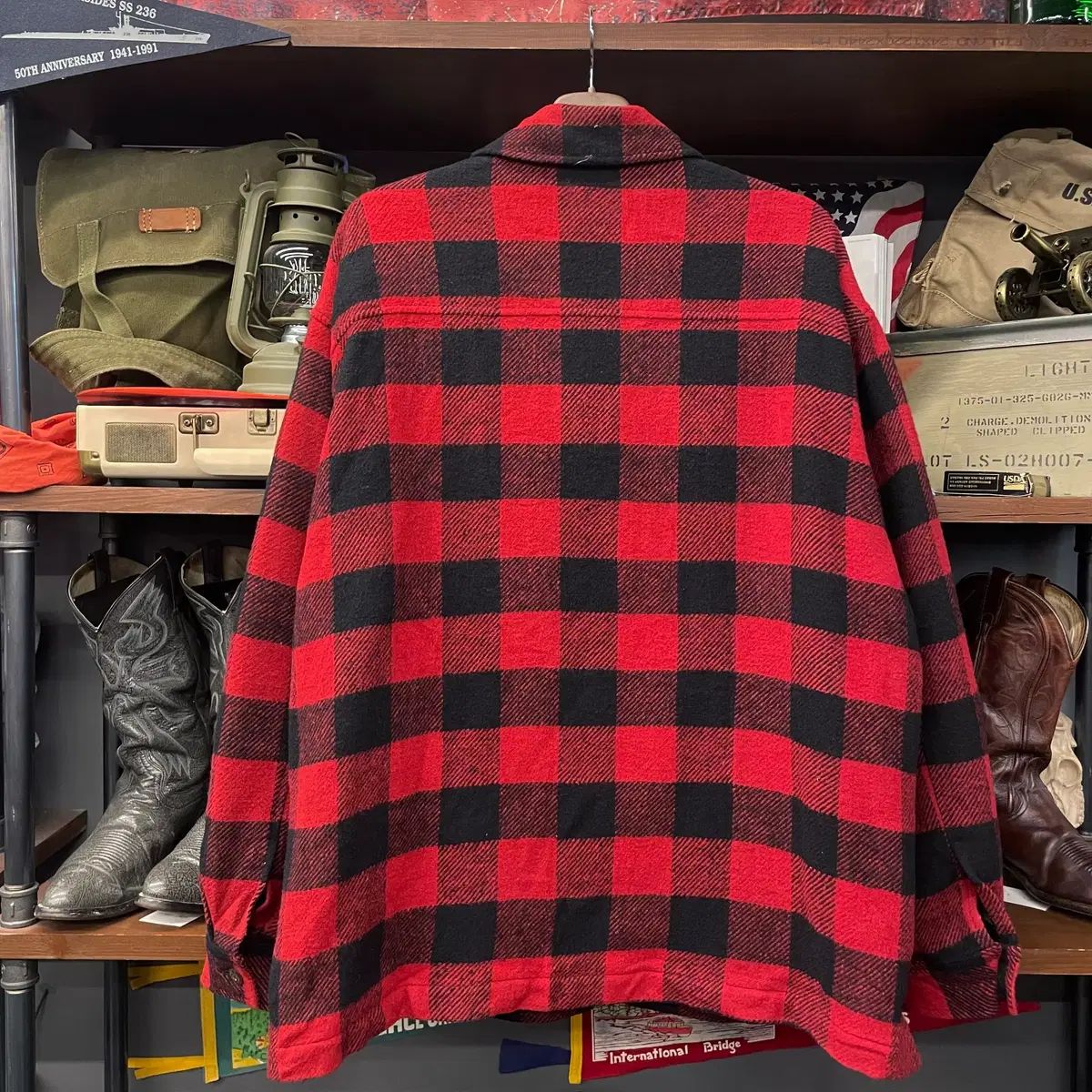 90 s L.L.Bean バッファロー チェック ウール ジャケット