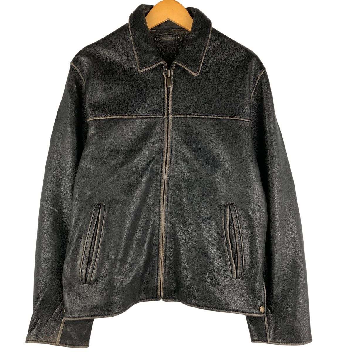メンズ WILSONS LEATHER ウィルソンズレザー 本革 レザージャケット L