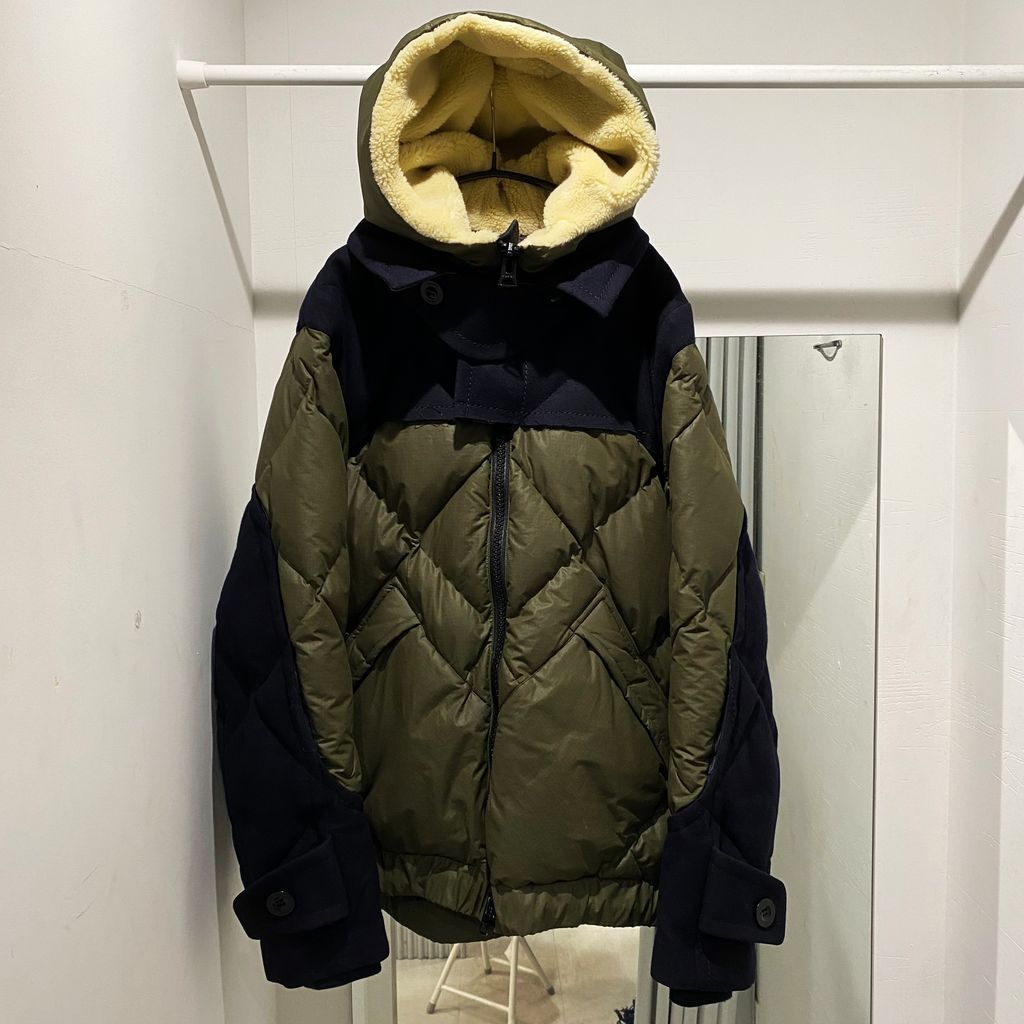 sacai サカイ 20AW キルティング パデッドジャケット カーキ size1 20 