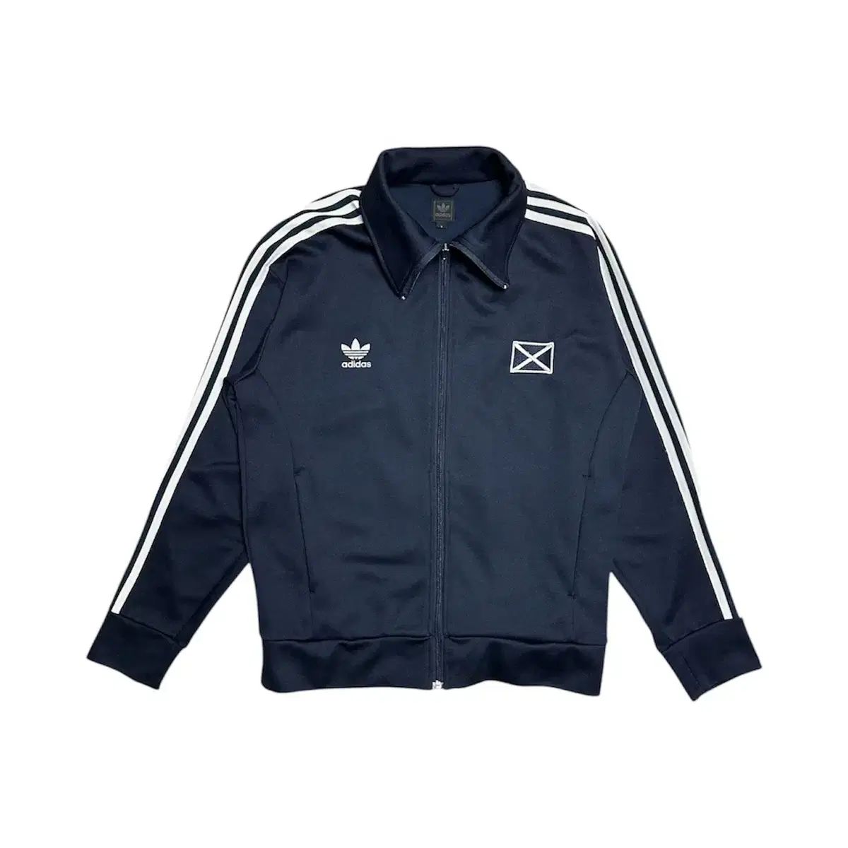 514 アディダス スコットランド ヨーロッパ トレックジャージ トップ L