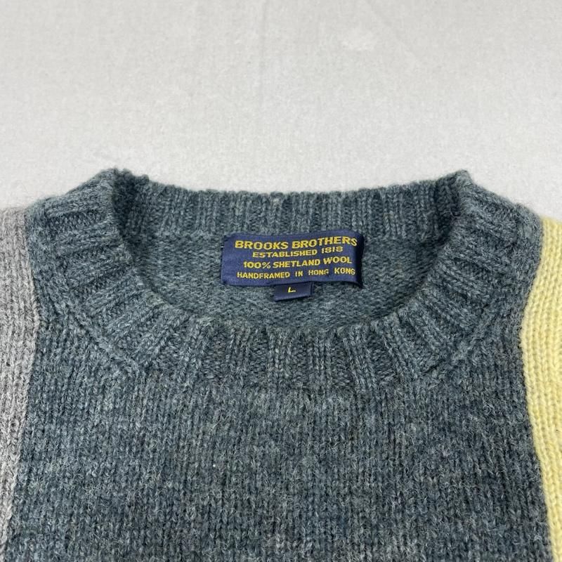 ブルックス ブラザーズ 80s クレイジーパターン シェットランド ニット