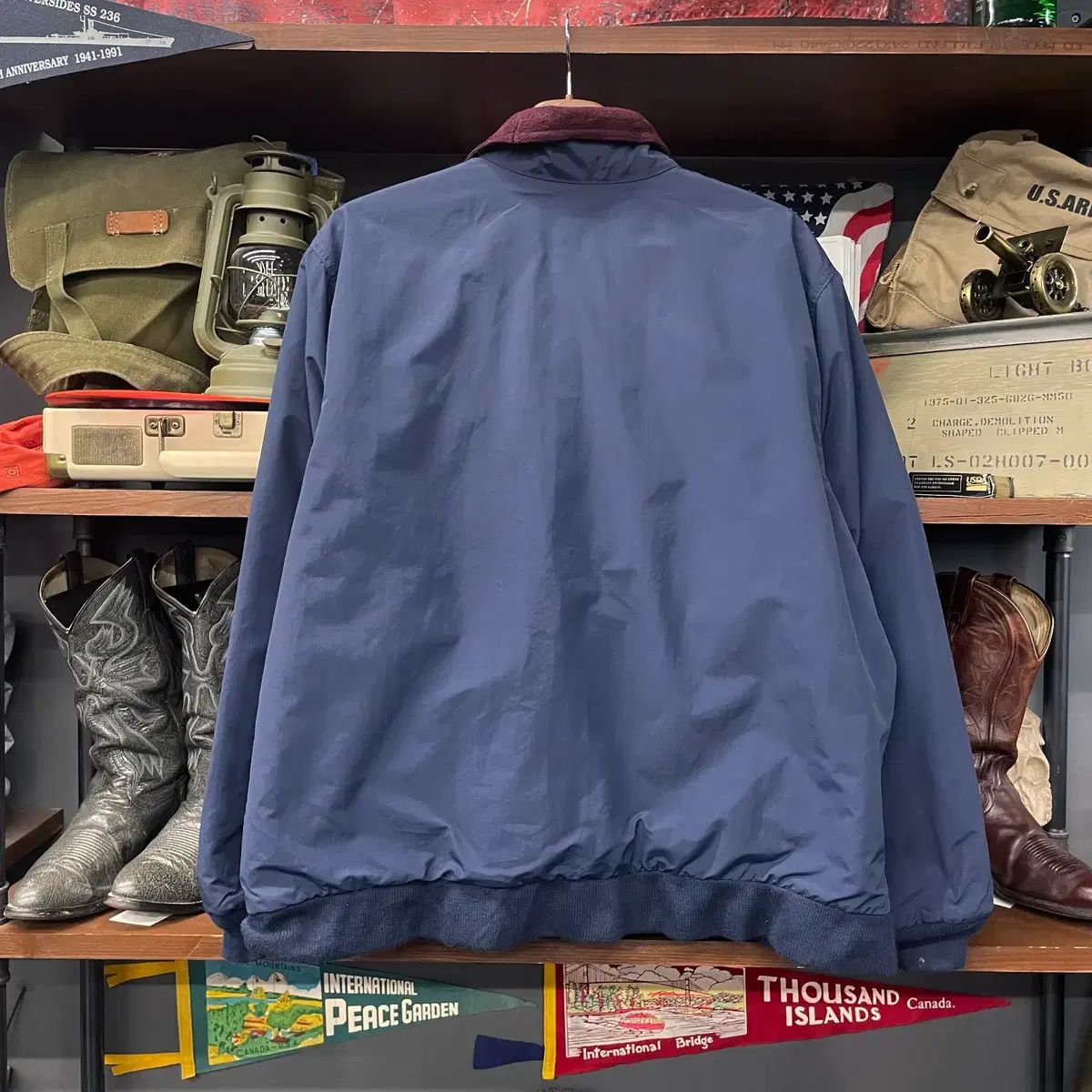 90 s エルエルビーン L.L.Bean ウォームアップ ジャケット トラック フリース裏地