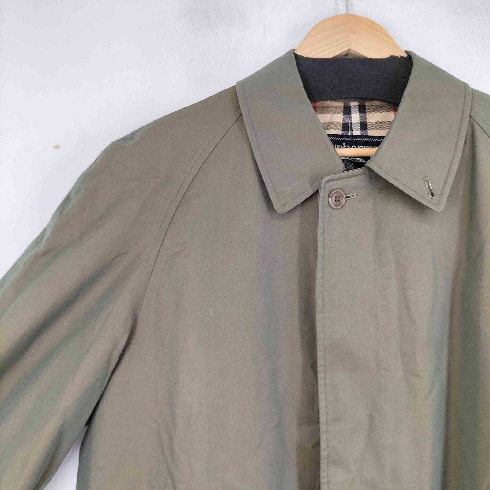 バーバリーズ BURBERRYS 裏地ノバチェック 玉虫 ステンカラーコート