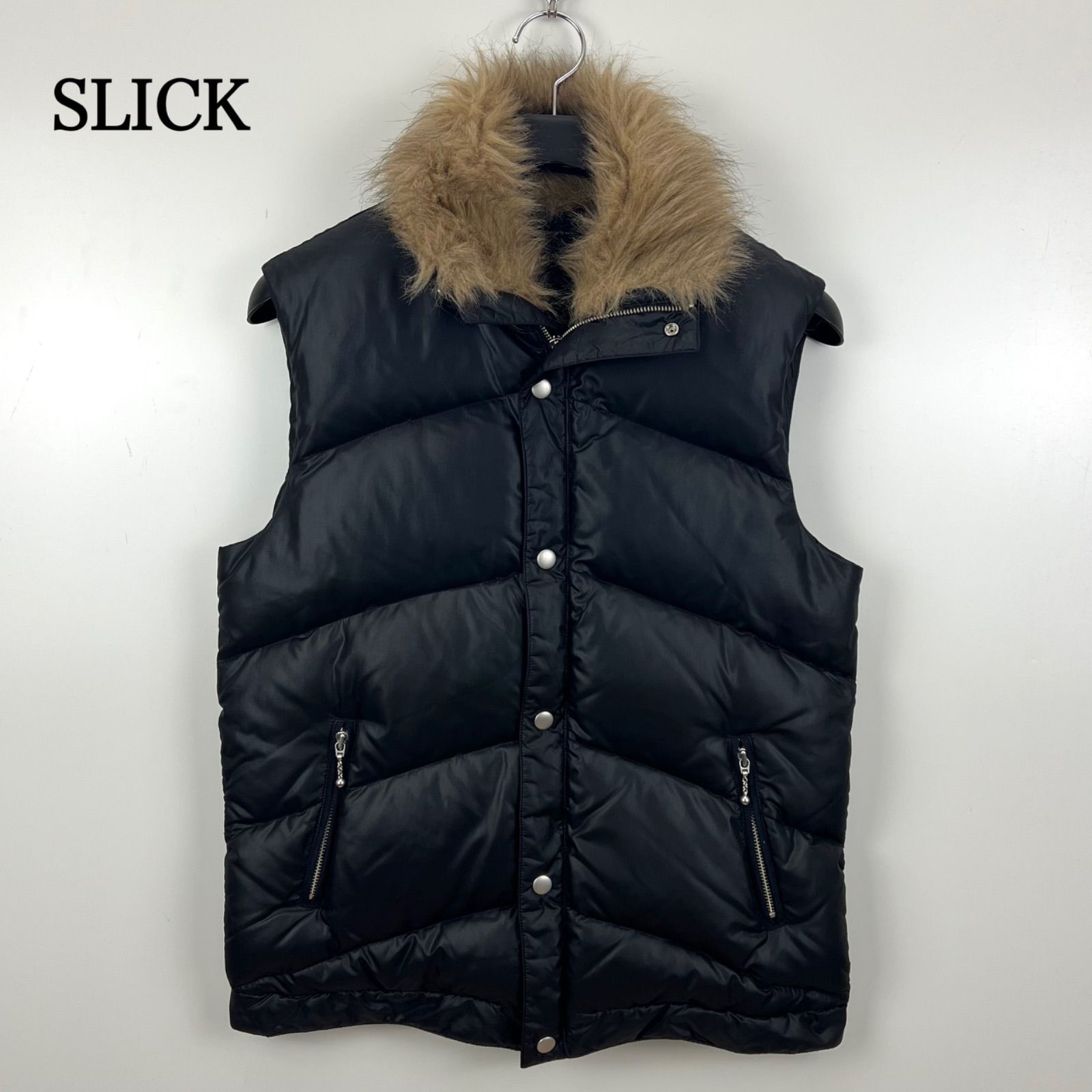 00s archive y2k ファーダウン　光沢ブラック短丈　値下げ⭕️ 00s archive far down jacket y2k 平成 ギャル 黒 ダウンジャケット