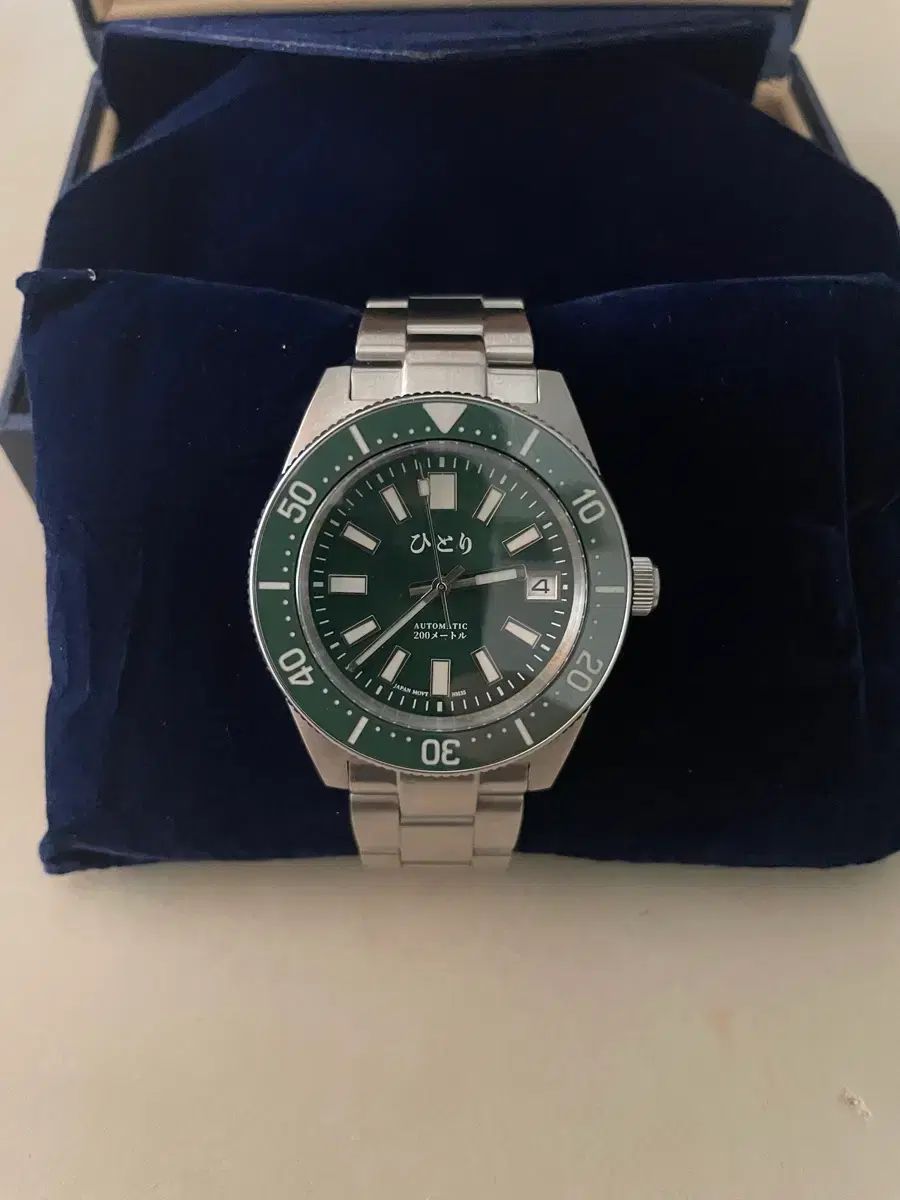 後藤 ひとり 류큐다이버 グリーン ダイアル 時計