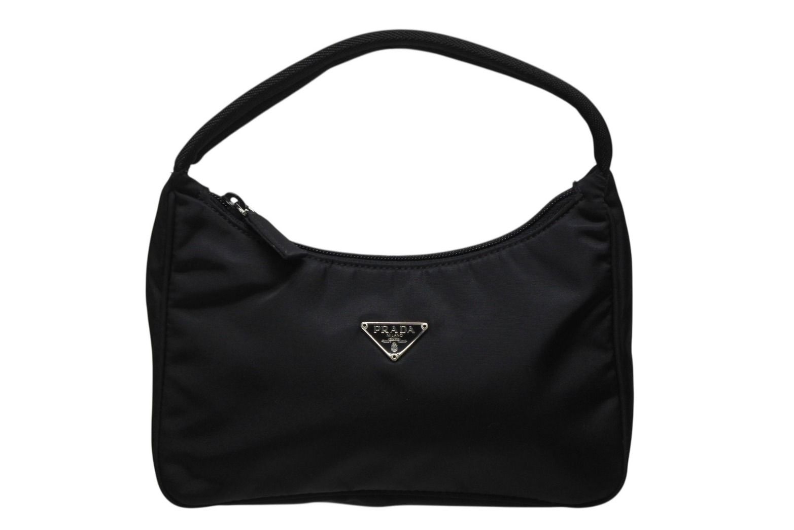 PRADA プラダ ハンドバッグ ポーチトライアングルロゴ ナイロン ブラック 4 b 009979