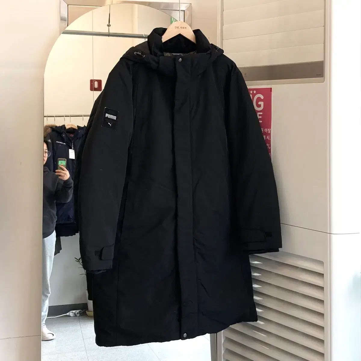 プーマ ダウンジャケット ロング丈 XL 105 Puma Long Padding