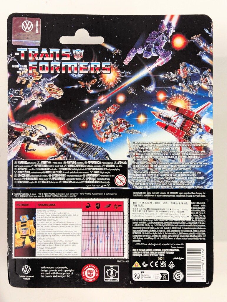 HASBRO TRANSFORMERS RETRO G1 BUMBLEEE AUTOBOT