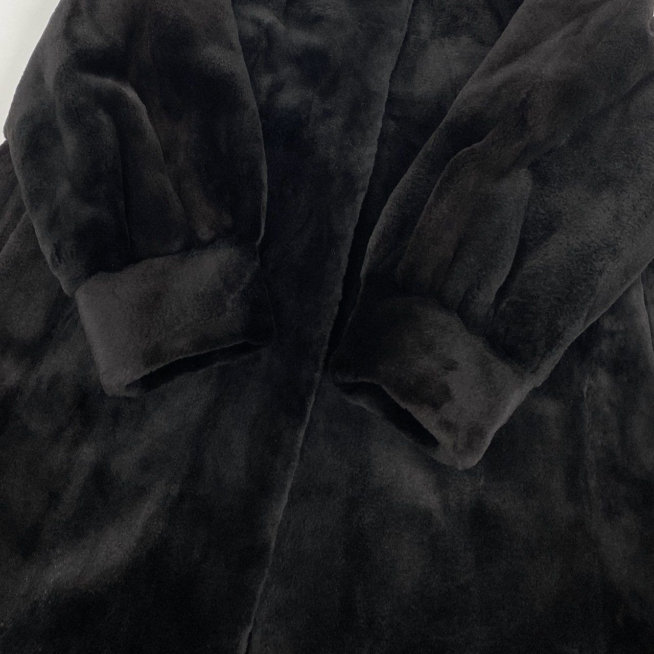 VALENTINO 銀サガ サガミンク シェアードミンク ロングコート 裏地総柄