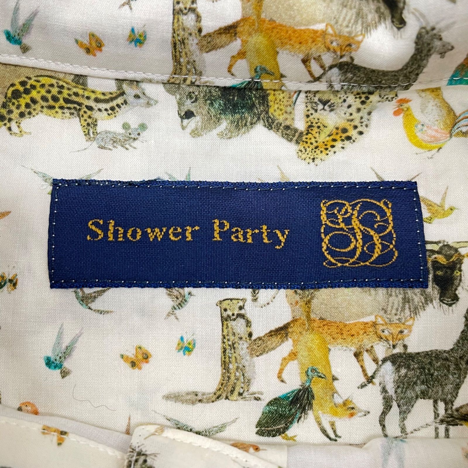 Shower Party シャワーパーティ リバティプリントブラウス 長袖 シャツ