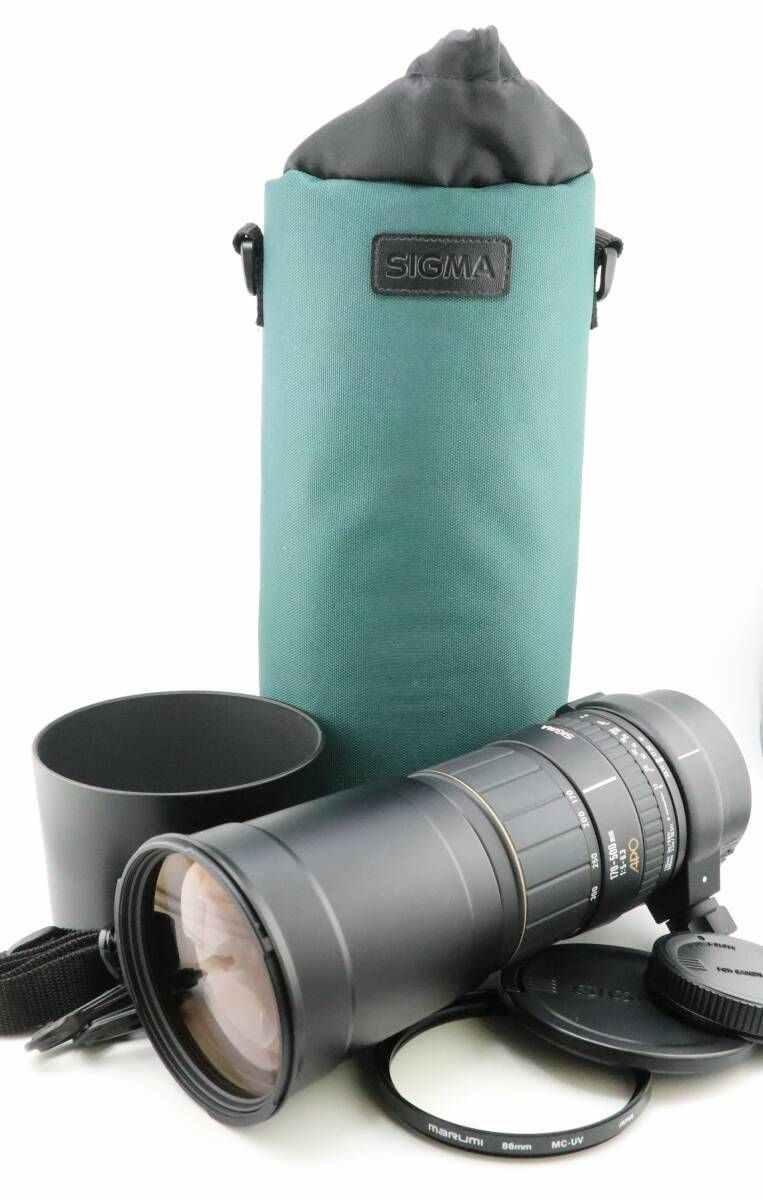 ☆シグマ SIGMA 170-500mm F5-6.3 APO CANON キヤノン用 ケース付