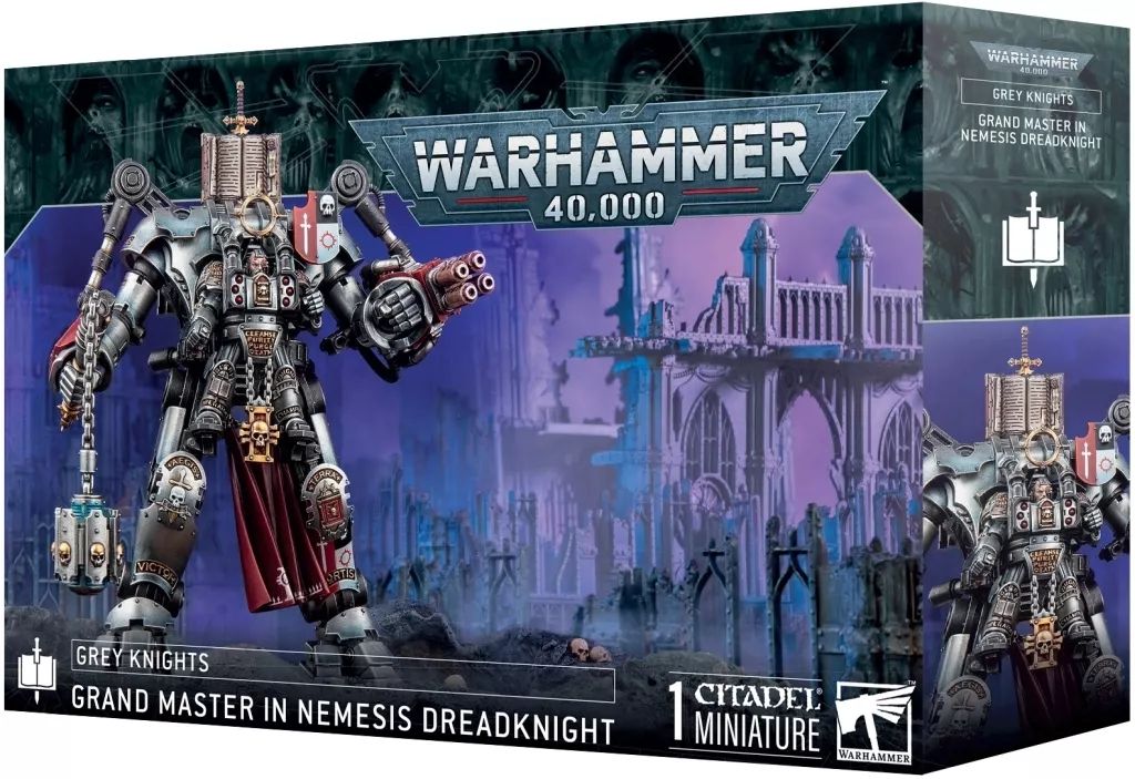 ミニチュアゲーム グレイナイト グランドマスター ネメシス ドレッドナイト装備 ウォーハンマー40000 Grey Knights Grand Master In Nemesis Dreadknight 57 05