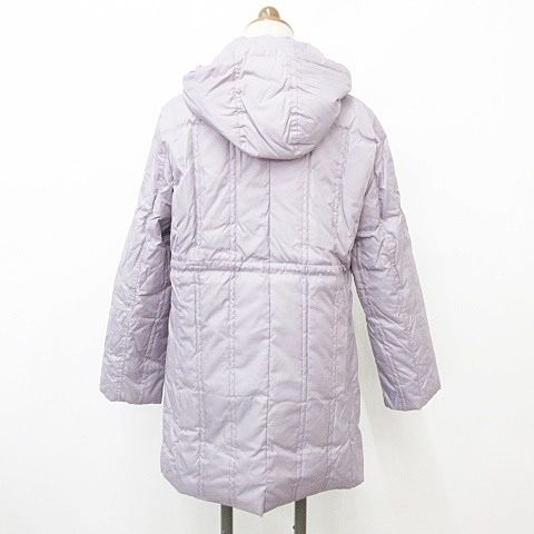 クロコダイル CROCODILE ダウンコート ジップアップ フード 紫