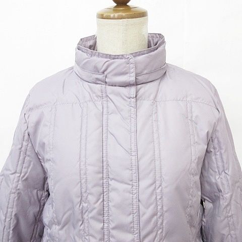 クロコダイル CROCODILE ダウンコート ジップアップ フード 紫