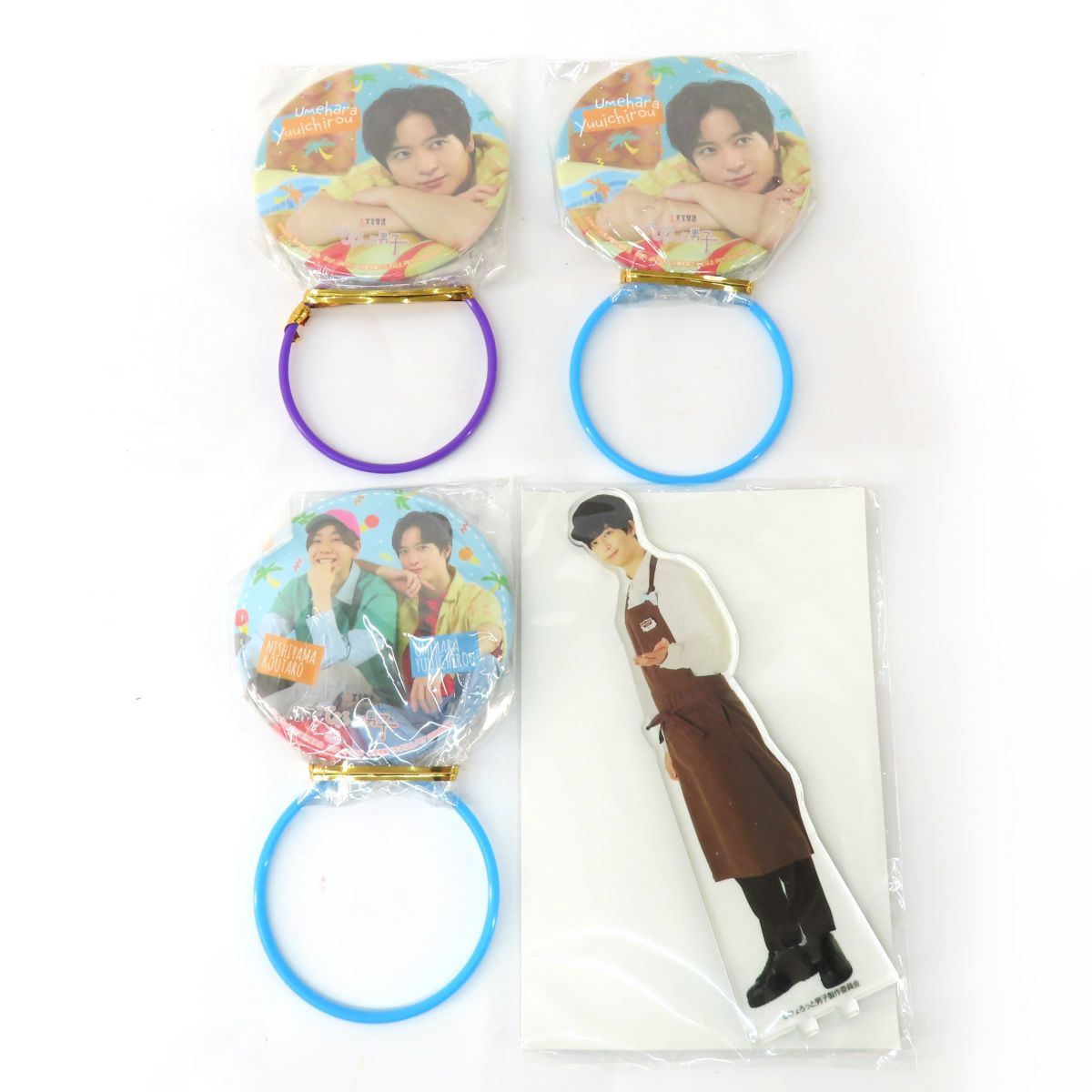 ひょろっと男子 西山宏太朗 梅原裕一郎 写真 約30枚・缶バッジ