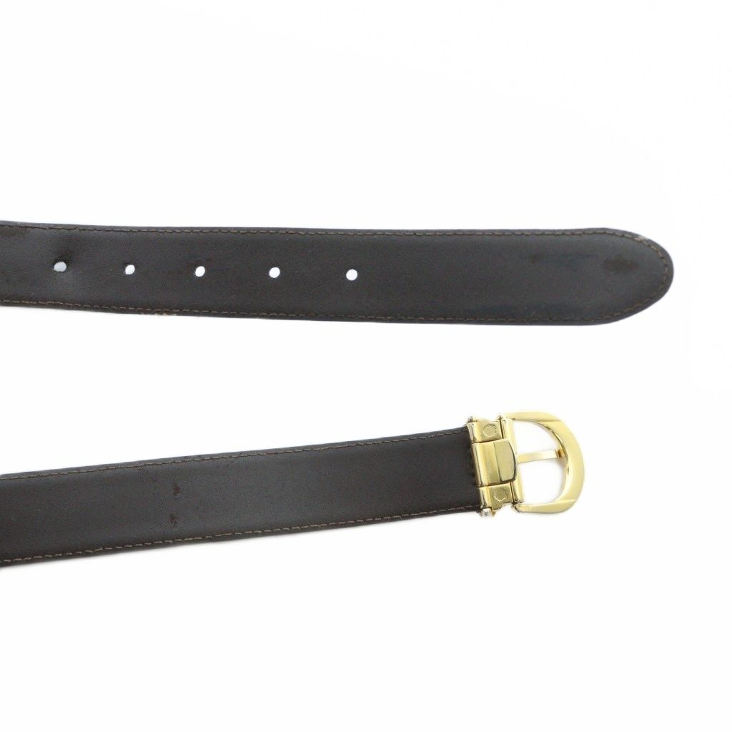 バーバリー BURBERRY ベルト ゴールド金具 レザー ロゴ 黒 ブラック