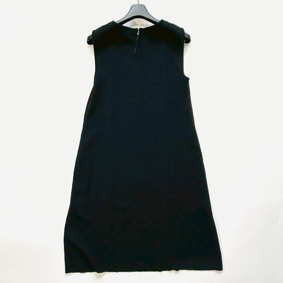 美品 FOXEY フォクシー ニットワンピース パール 膝丈 ノースリーブ