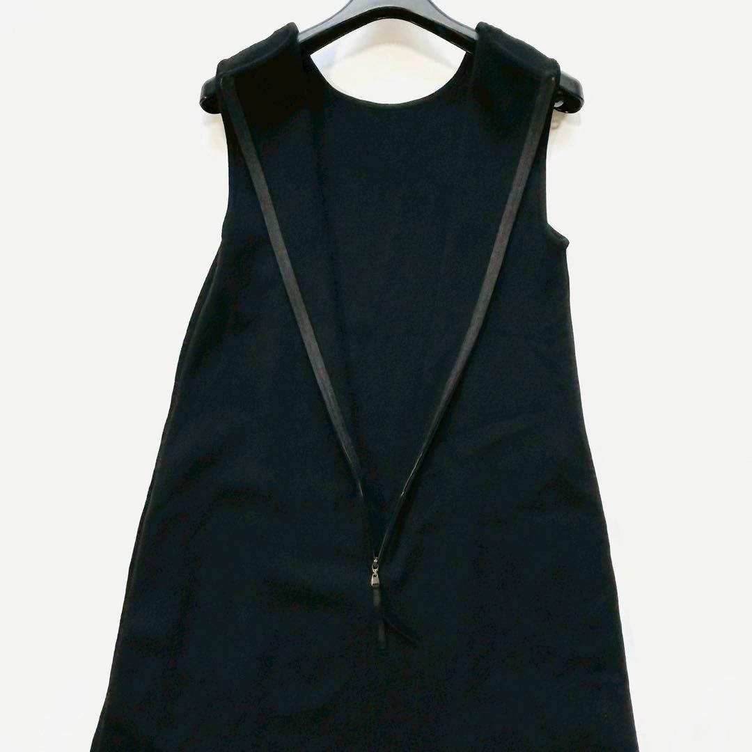 美品 FOXEY フォクシー ニットワンピース パール 膝丈 ノースリーブ