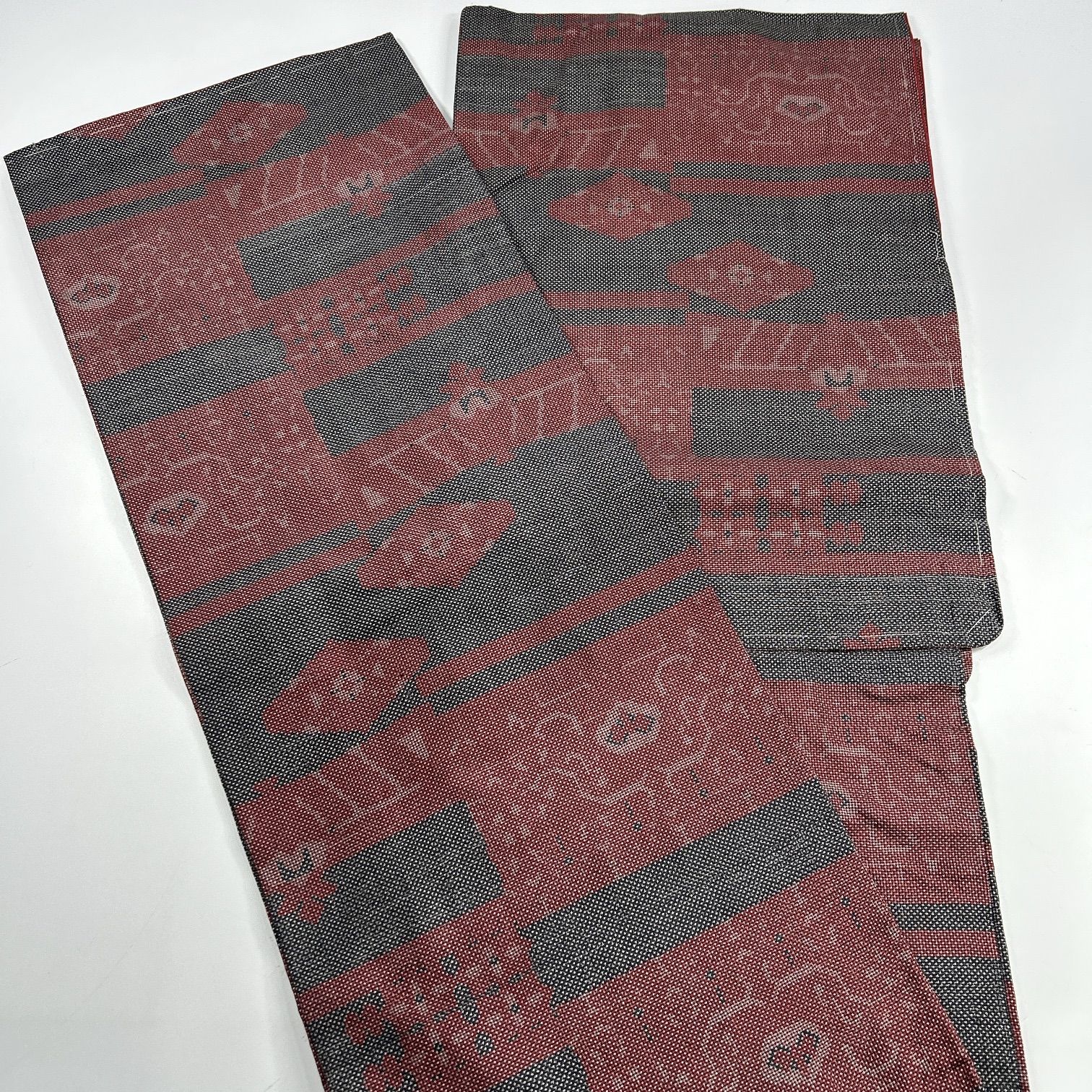  大島紬 正絹 着物 同梱 リメイク用 着付け L 486 小紋 着物