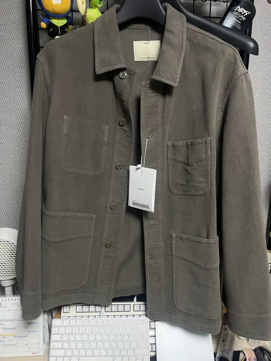 POTTERY ポッタリー モールスキン ワークジャケット タバコ
