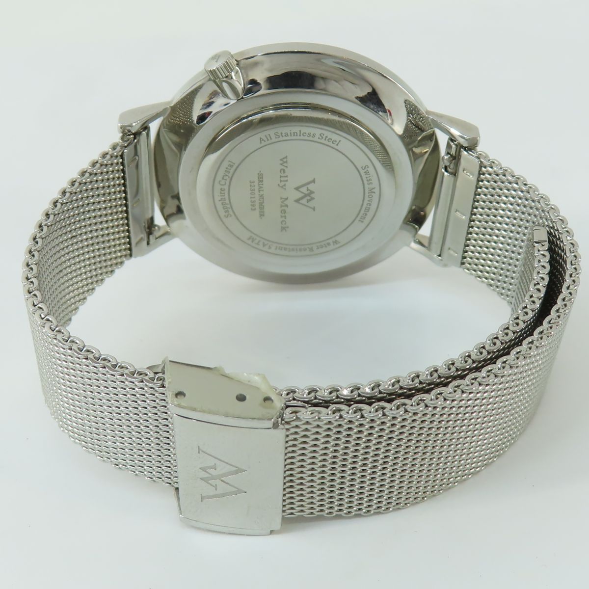 Welly Merck ウェリーマーク ブラックメッシュベルト スイス製