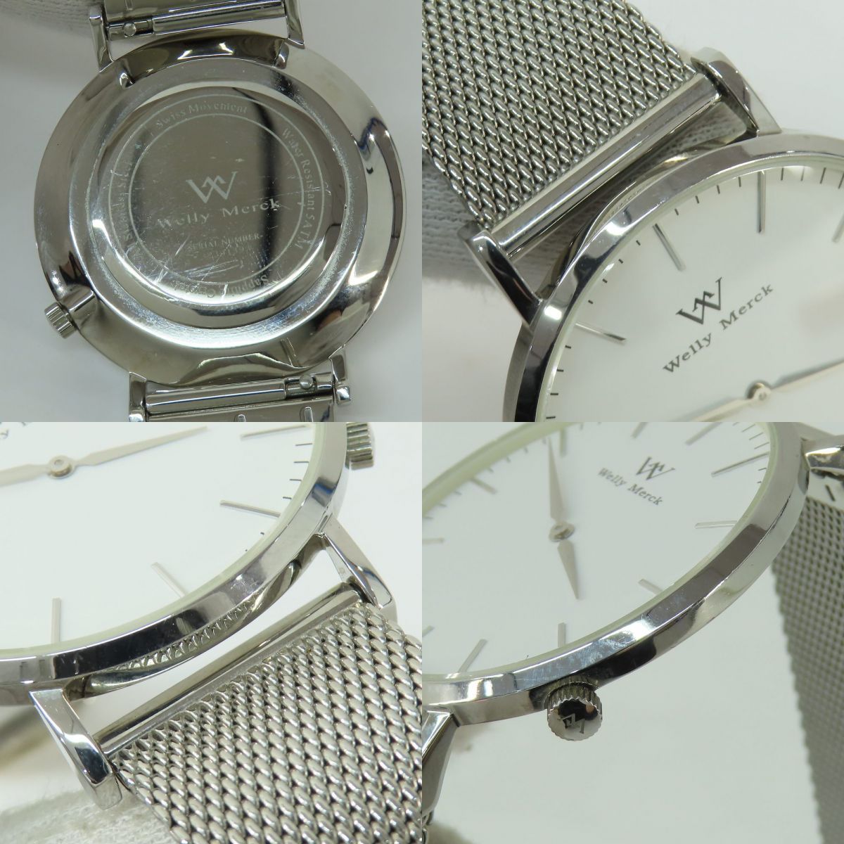 Welly Merck ウェリーマーク ブラックメッシュベルト スイス製