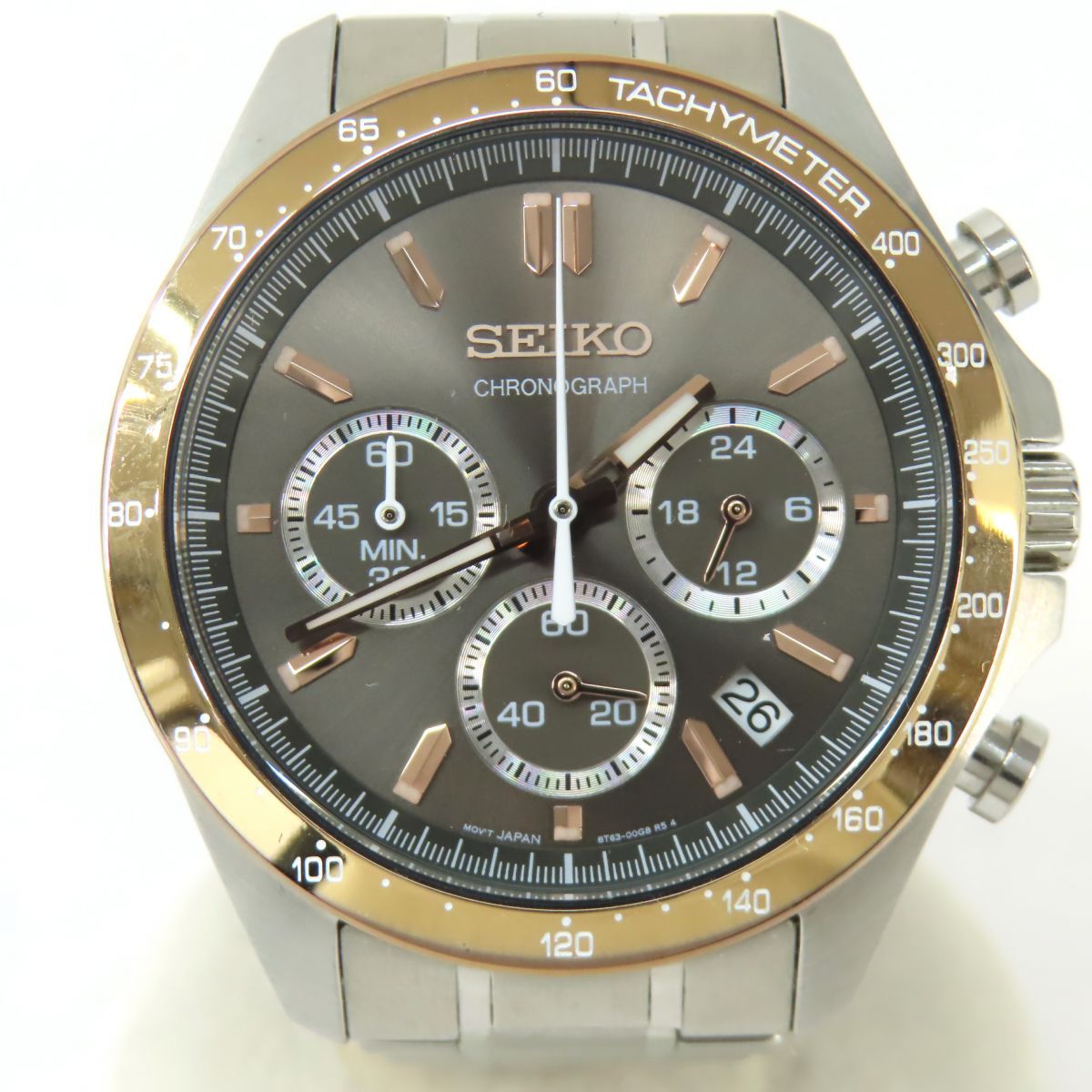 極美品 SEIKO セイコー スピリット クロノグラフ 8T63-00D0 楽天市場