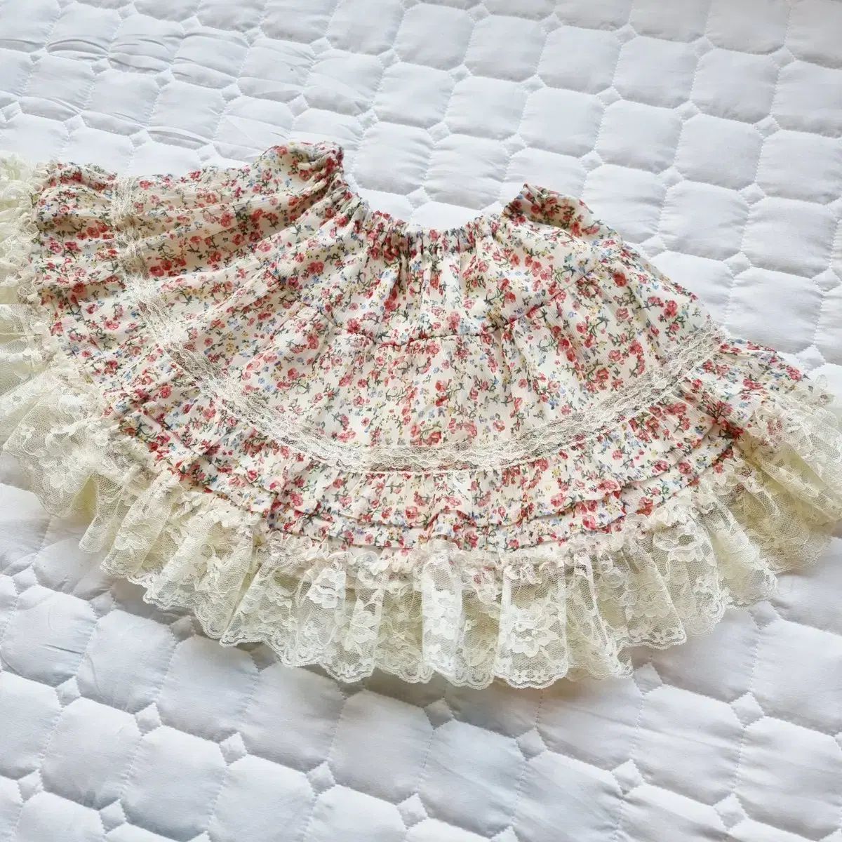 リズリサ LIZ LISA フラワー レース ティアード スカート