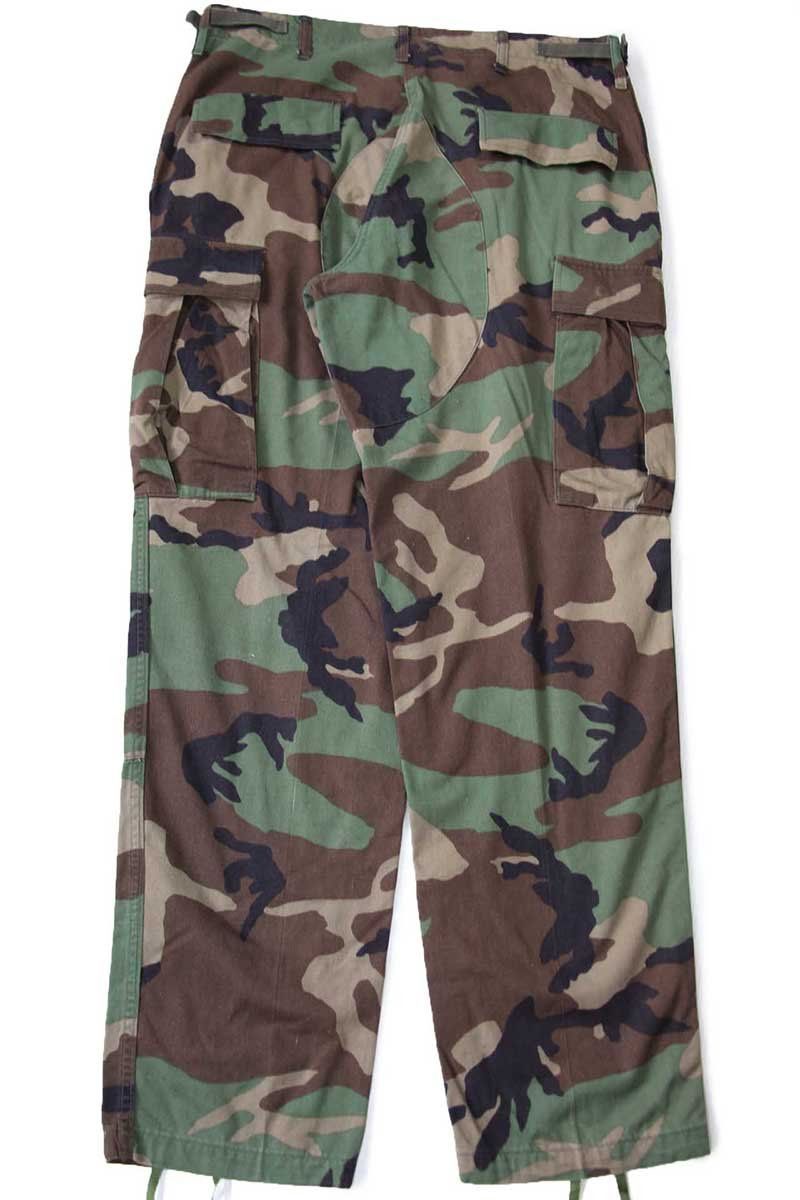 00s 米軍 U.S.ARMY ウッドランドカモ BDU カーゴパンツ M-R☆04