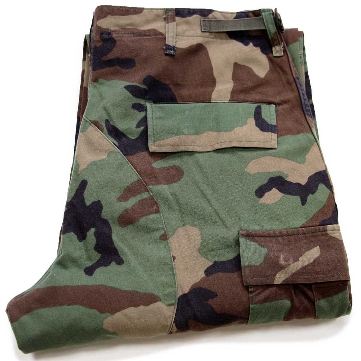 00s 米軍 U.S.ARMY ウッドランドカモ BDU カーゴパンツ M-R☆04
