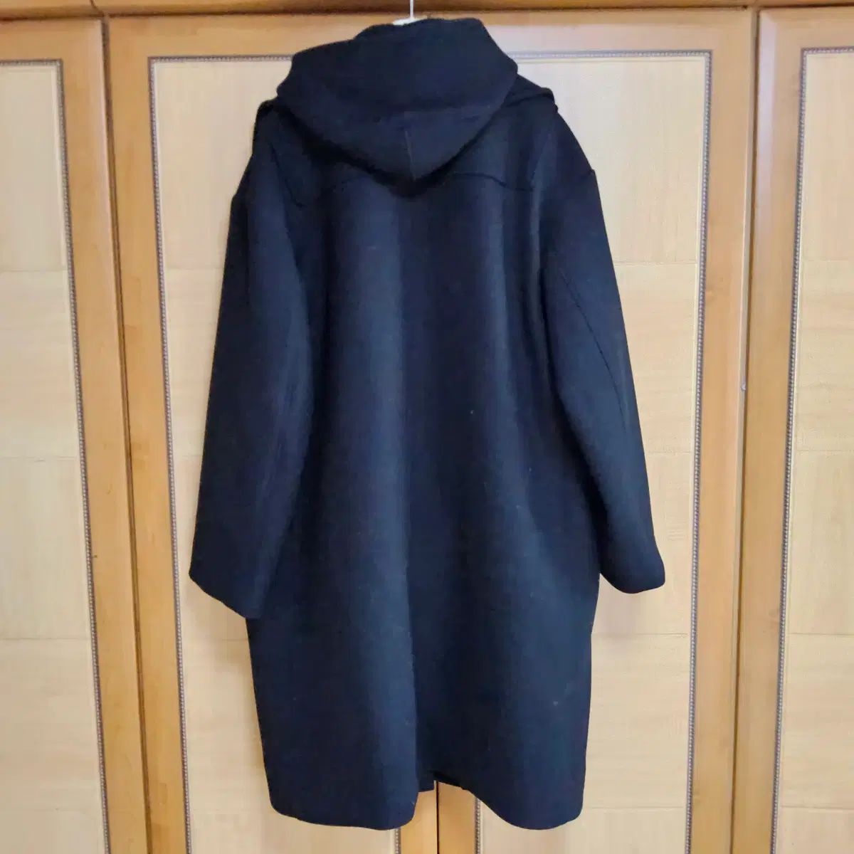 NOIRER ノイア オーバーサイズ フーディー ダッフル コート ブラック