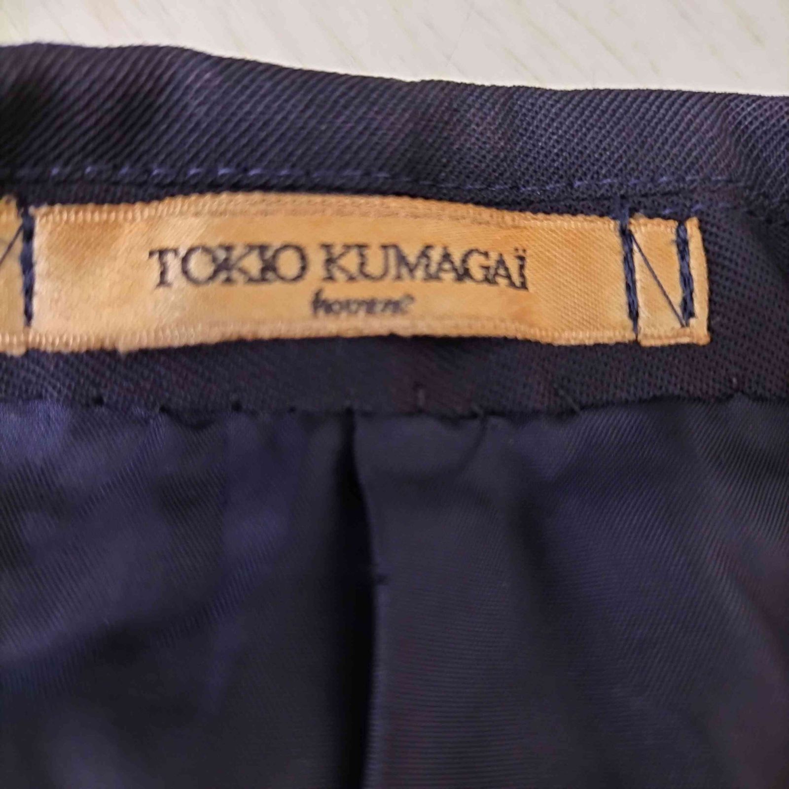 トキオクマガイ TOKIO KUMAGAI ウールピークドラペルテーラード