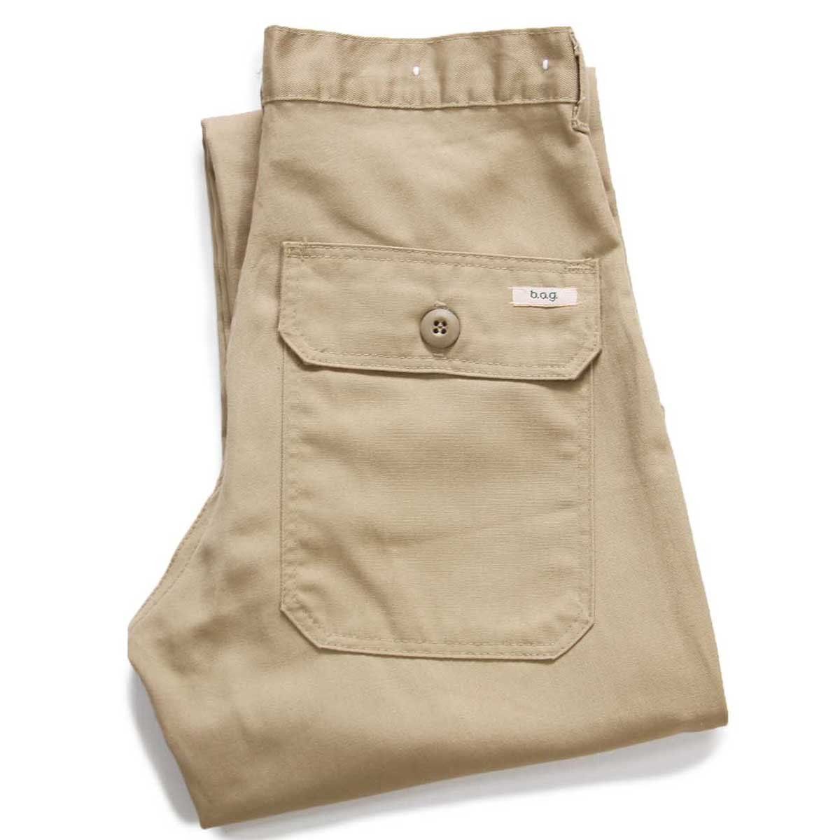 90s USA製 b.o.g. ベイカータイプ ワークパンツ カーキ W27☆オールド