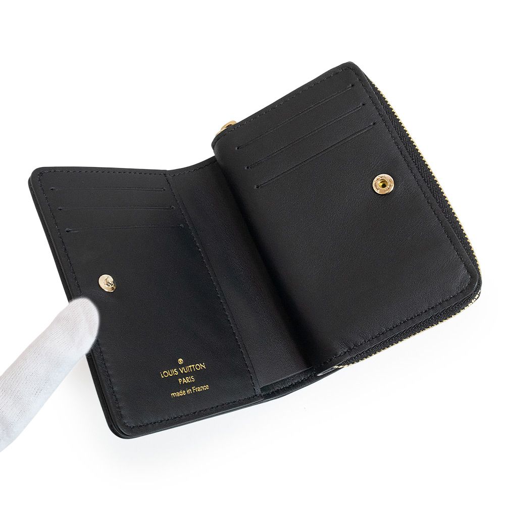 ルイ ヴィトン ポルトフォイユ ルー 二つ折り財布 ラムスキン レザー