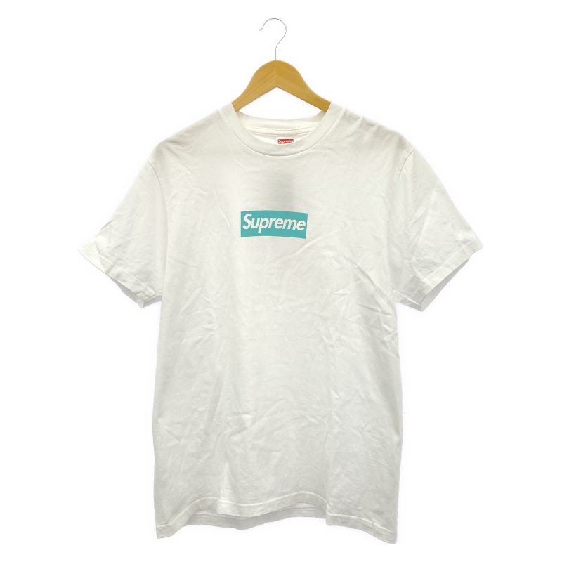 Supreme×Tiffany-Co Box Logo Tee M ホワイト シュプリーム ティファニー 92