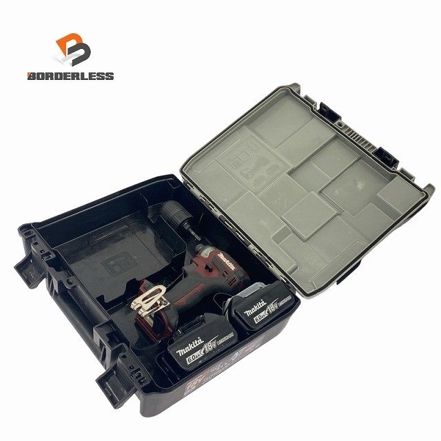 比較的 色 makita マキタ 18 V 充電式インパクトドライバー TD 173 D 赤 レッド バッテリ 6 0 Ah ケース付119035