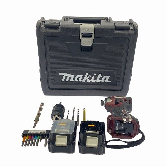 比較的 色 makita マキタ 18 V 充電式インパクトドライバー TD 173 D 赤 レッド バッテリ 6.0 Ah ケース付119035 電動インパクトドライバー ドリル ドライバー レンチ