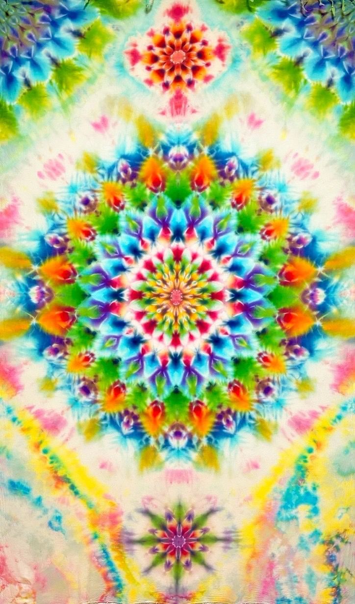 タイダイ染め タペストリー 曼荼羅 彩華曼荼羅 HD 25 13