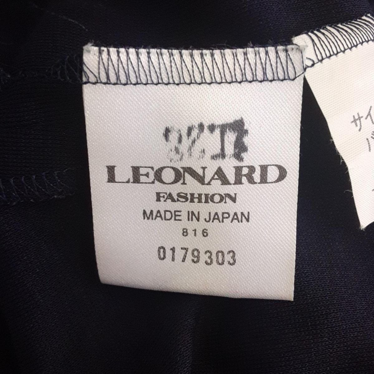 LEONARD(レオナール) 七分袖カットソー サイズM レディース - ネイビー