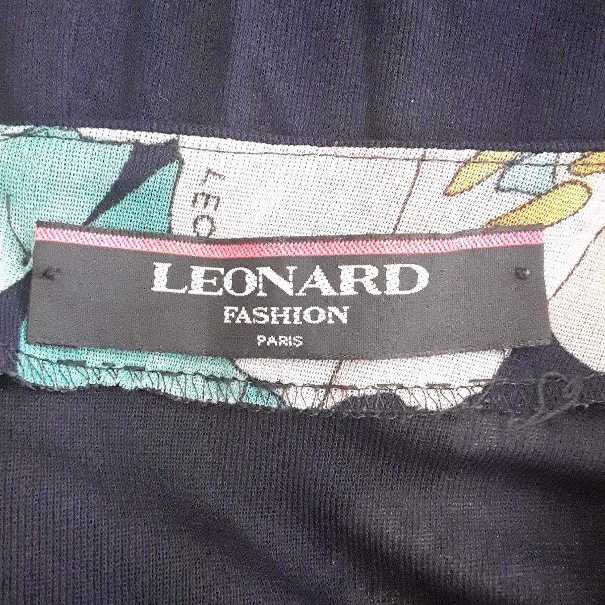 LEONARD(レオナール) 七分袖カットソー サイズM レディース - ネイビー