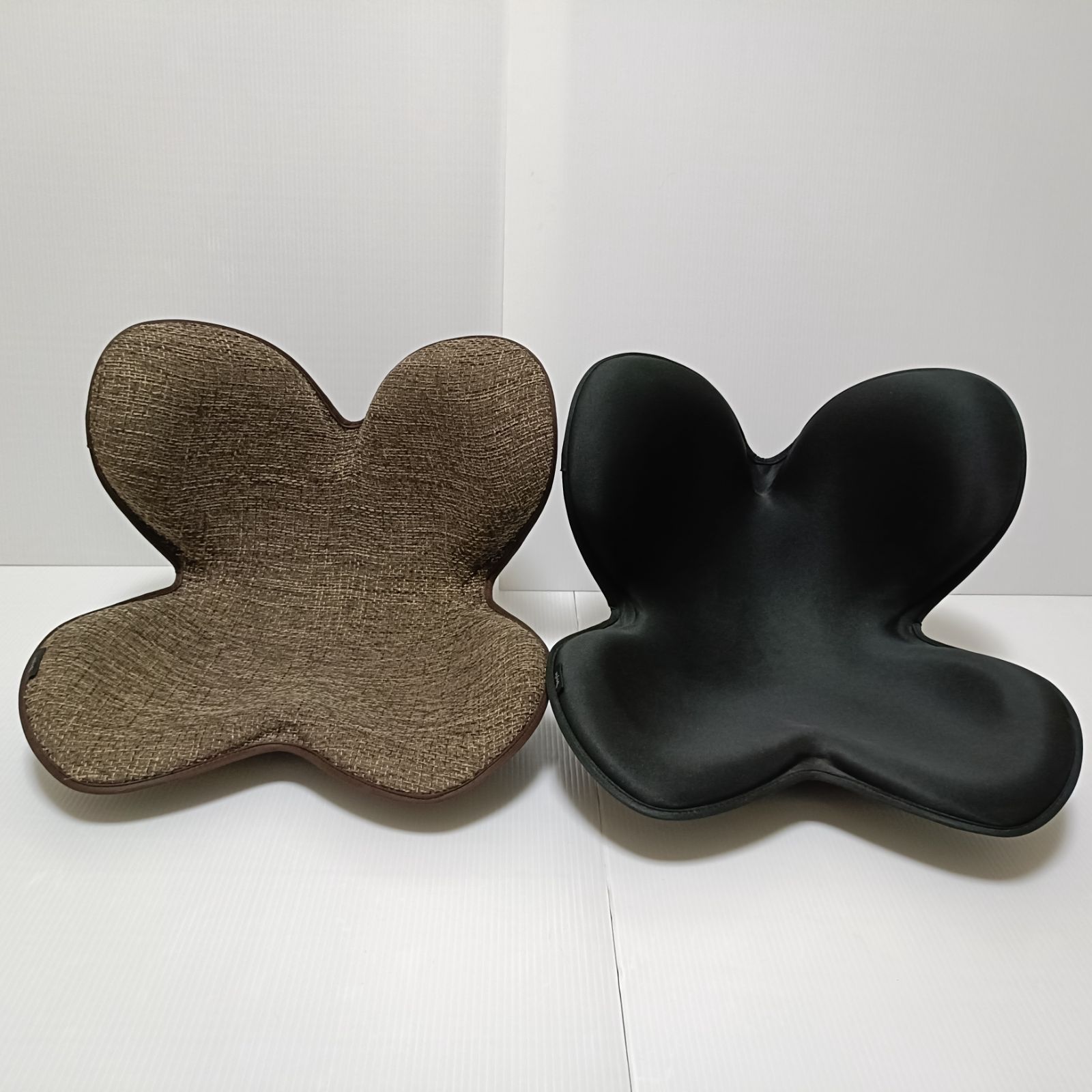 MTG Style 骨盤矯正クッション ブラック ディープブラウン 2個セット