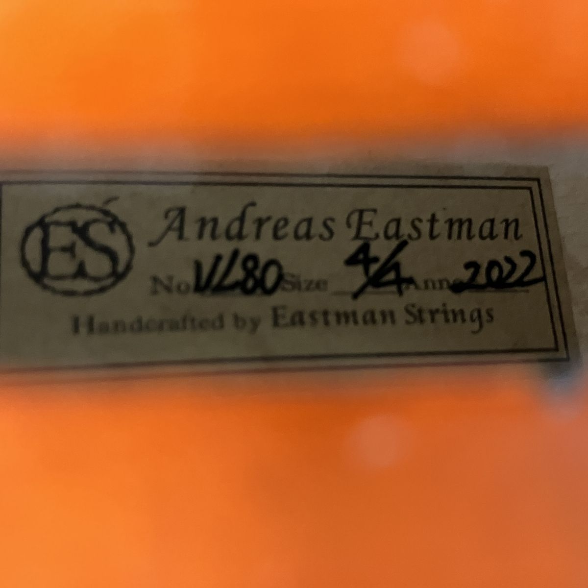 Eastman Strings VL80 バイオリン 4/4 2022年製 中古 Y10666611 - メルカリ