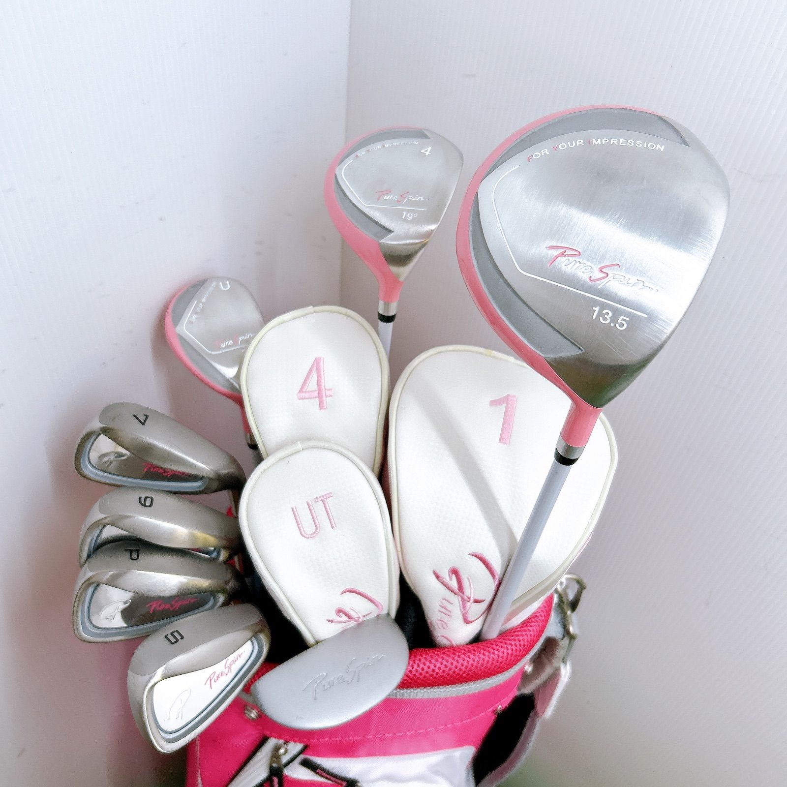 初心者推薦】レディースクラブセット 8本 L キャロウェイバッグ ピュア