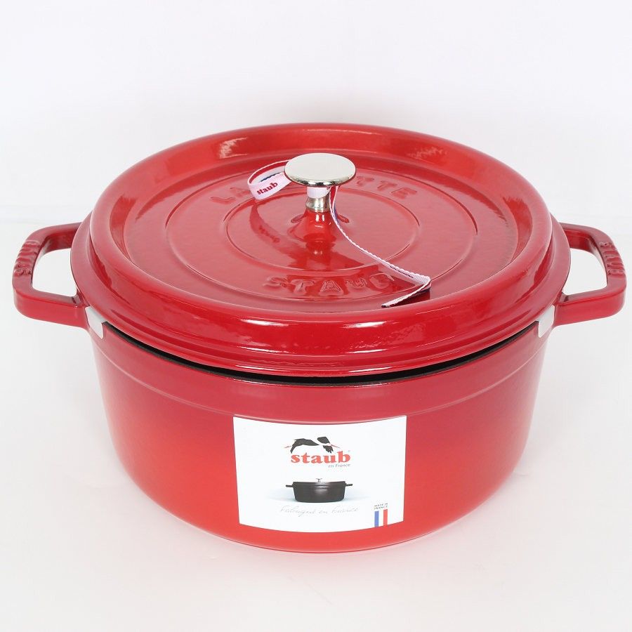 ストウブ ピコ ココット ラウンド クックアートセット 26 cm チェリー 40510 613 ホーロー 両手鍋 本体